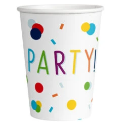 Amscan Bekertjes Confetti Birthday 250ml (8ST)