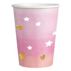 Amscan Bekertjes "Oh Baby" Roze 250ml (8ST)