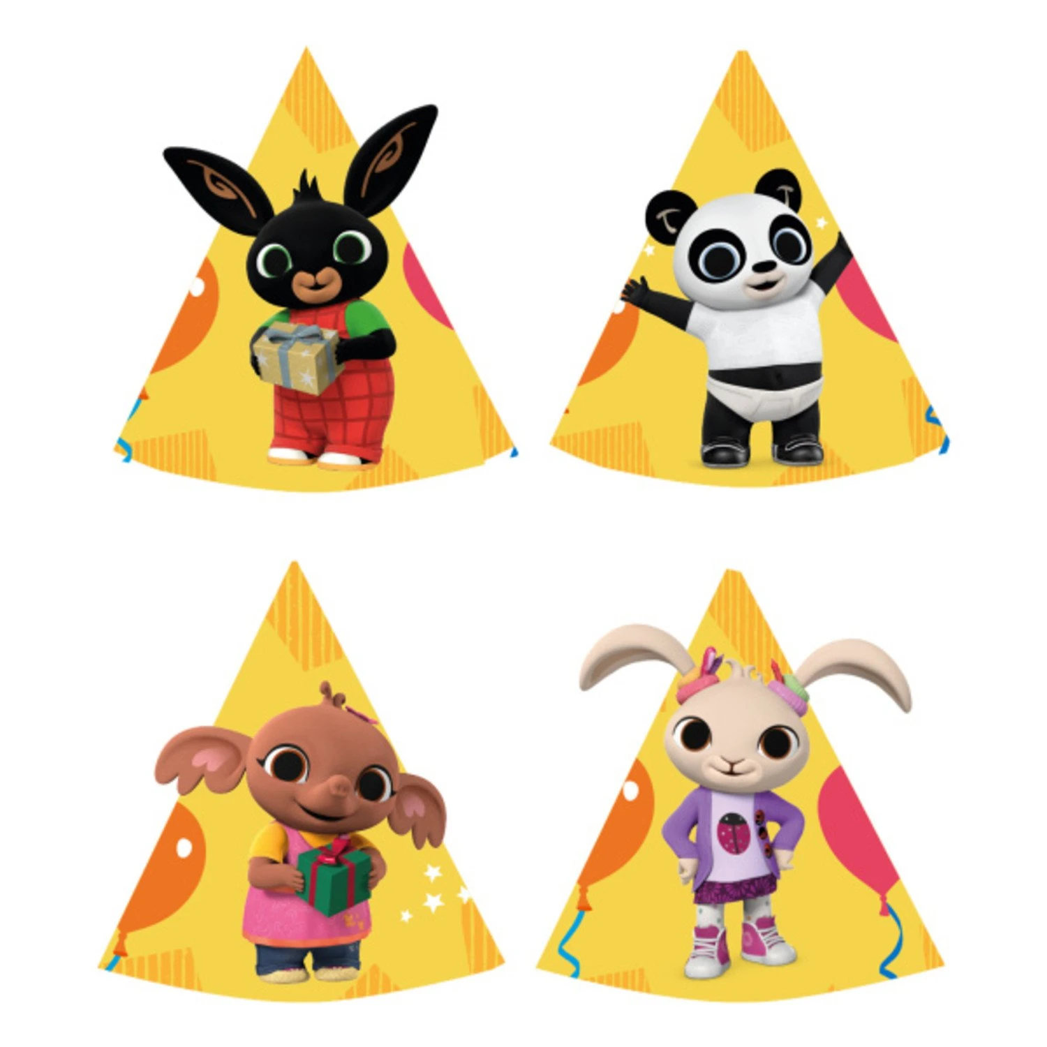 Amscan Bing Feesthoedjes 16CM (8ST) 6 Amscan Bing Feesthoedjes 16CM (8ST) - Afbeelding 4