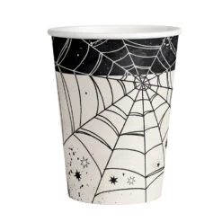 Amscan Halloween Bekertjes Spinnenweb 250ML (8ST)
