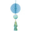 Amscan Honeycomb Bol "Oh Baby" Blauw 75cm -Feestbenodigdheden amscan honeycomb bol oh baby blauw 75cm
