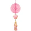 Amscan Honeycomb Bol "Oh Baby" Roze 75CM