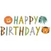 Amscan Letterslinger Happy Birthday Get Wild Jungle 1.8M -Feestbenodigdheden amscan letterslinger happy birthday get wild jungl