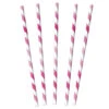Amscan Papieren Rietjes Mix Roze (12ST) -Feestbenodigdheden amscan papieren rietjes mix roze 12st