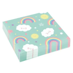 Amscan Rainbow & Cloud Servetten 33CM X 33CM (20ST)