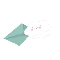 Amscan Rainbow & Cloud Uitnodigingen + Envelop 8ST