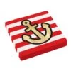 Amscan Servetten Anker Rood | Wit | Goud 33CM (16ST) 1 Amscan Servetten Anker Rood | Wit | Goud 33CM (16ST) -Feestbenodigdheden amscan servetten anker rood wit goud 33cm 16st