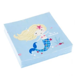 Amscan Servetten Be A Mermaid Blauw 33cm X 33cm (20ST)