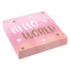Amscan Servetten "Hello World" Roze 33cm X 33cm (16ST) -Feestbenodigdheden amscan servetten hello world roze 33cm x 33cm 16st
