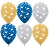 Ballonnen Geslaagd Hoedjes Goud | Blauw | Zilver 30CM (6ST)