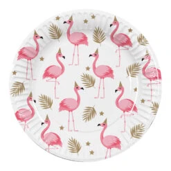 Boland Feestbordjes Flamingo 23CM (10ST)