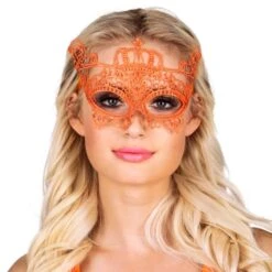 Boland Kanten Oogmasker Oranje