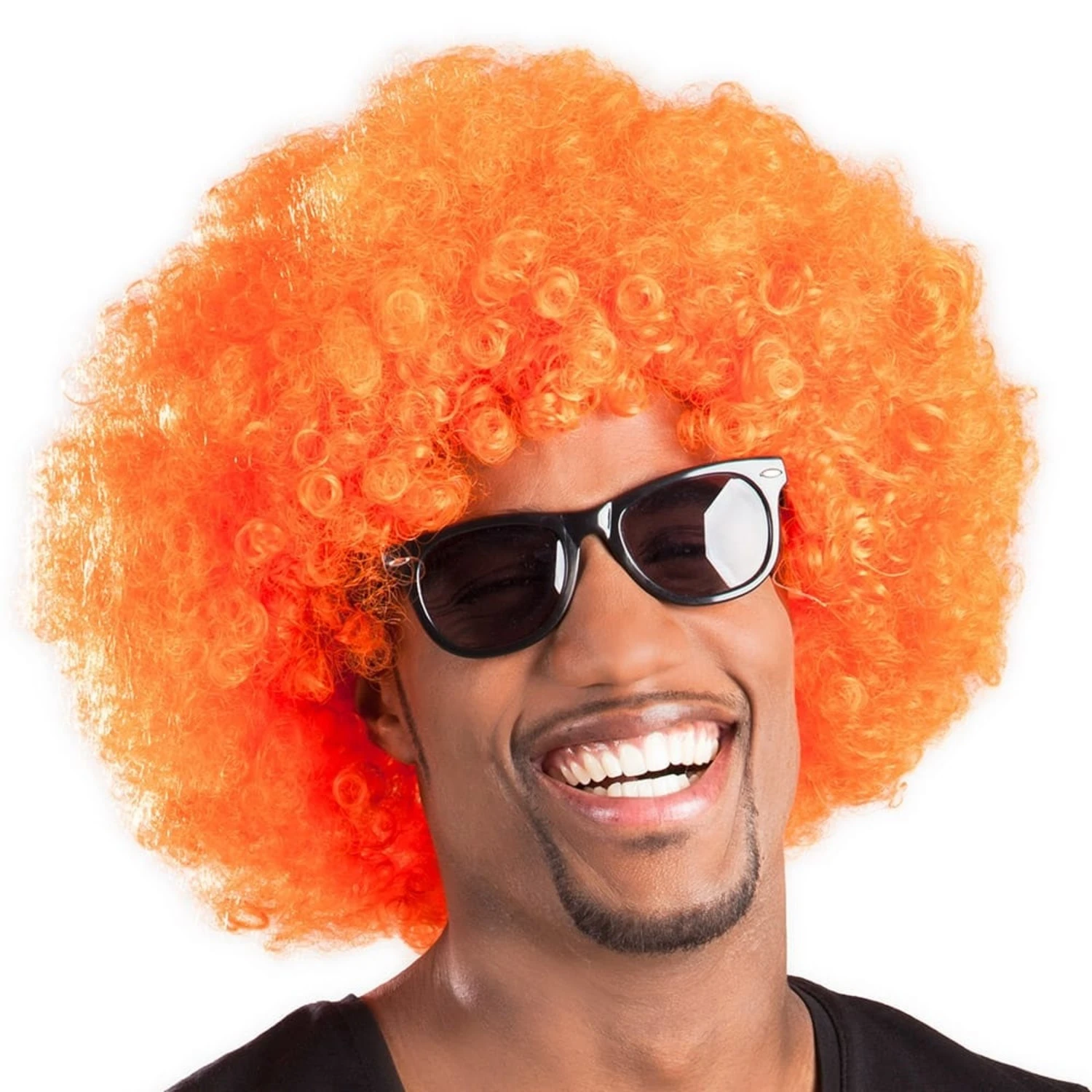 Boland Pruik Afro Oranje 3 Boland Pruik Afro Oranje