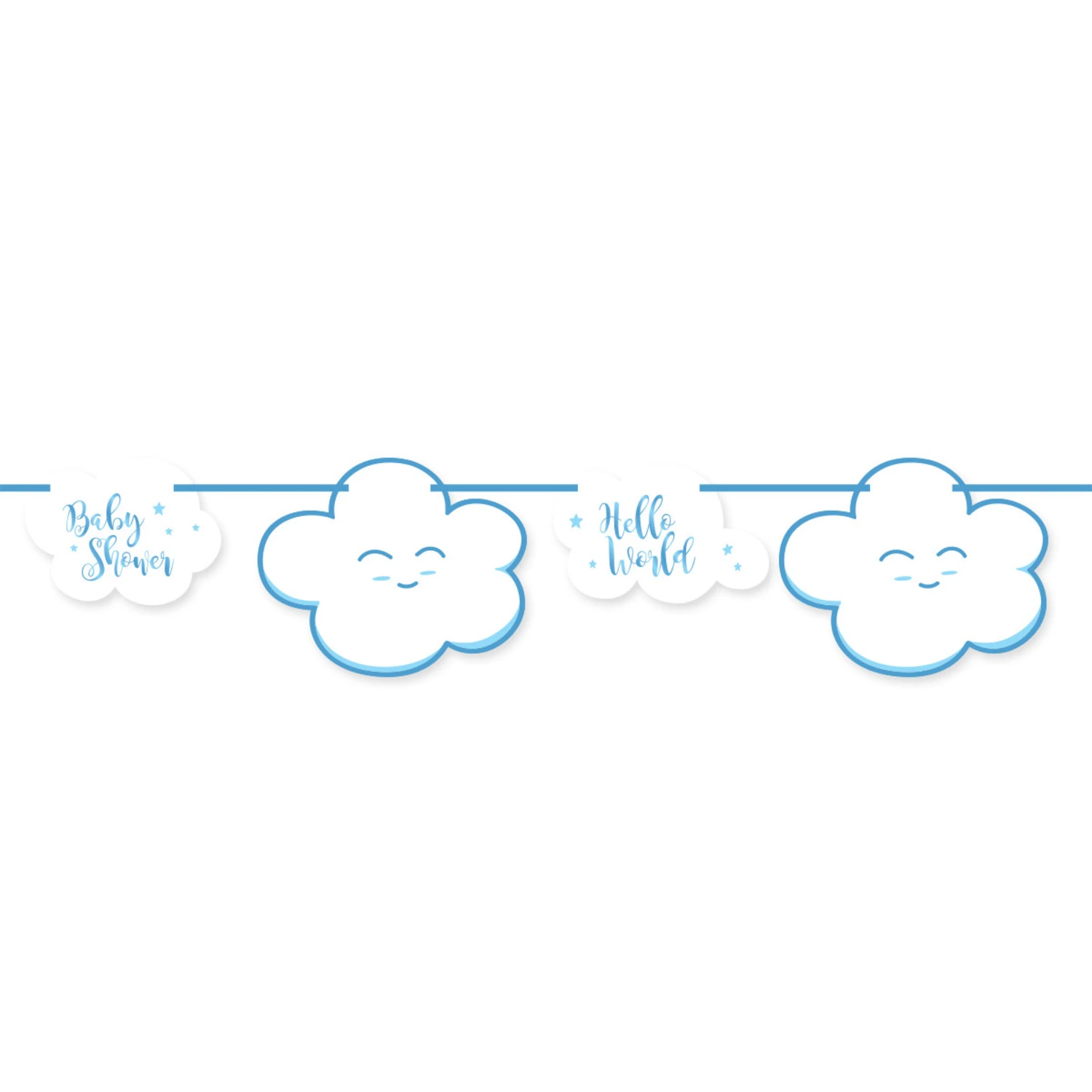 Folat BabyShower Slinger Blauw 4M 3 Folat BabyShower Slinger Blauw 4M