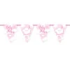 Folat BabyShower Vlaggenlijn Roze 6M -Feestbenodigdheden folat babyshower vlaggenlijn roze 6m