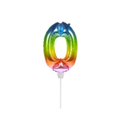 Folat Folie Ballon Multicolor "0" 36CM