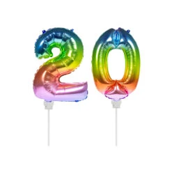 Folat Folie Ballon Multicolor "20" 36CM