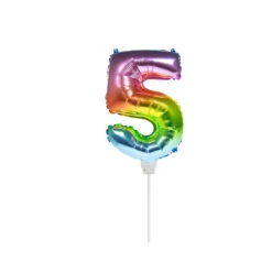 Folat Folie Ballon Multicolor "5" 36CM