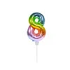 Folat Folie Ballon Multicolor "8" 36CM -Feestbenodigdheden folat folie ballon multicolor 8 36cm
