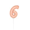 Folat Folie Ballon Rosé Goud 6 Jaar 36CM