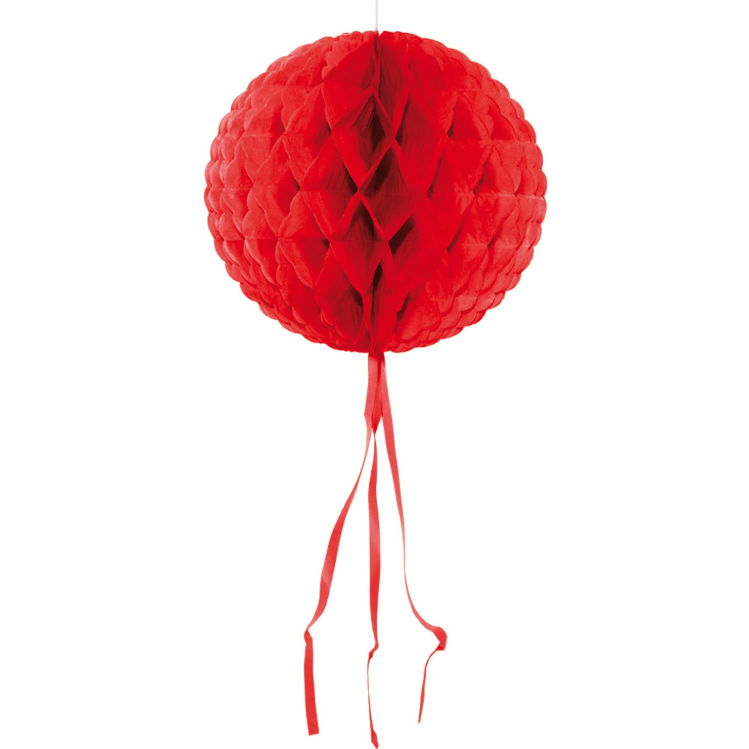 Folat Honeycomb Bol Rood 30CM 3 Folat Honeycomb Bol Rood 30CM