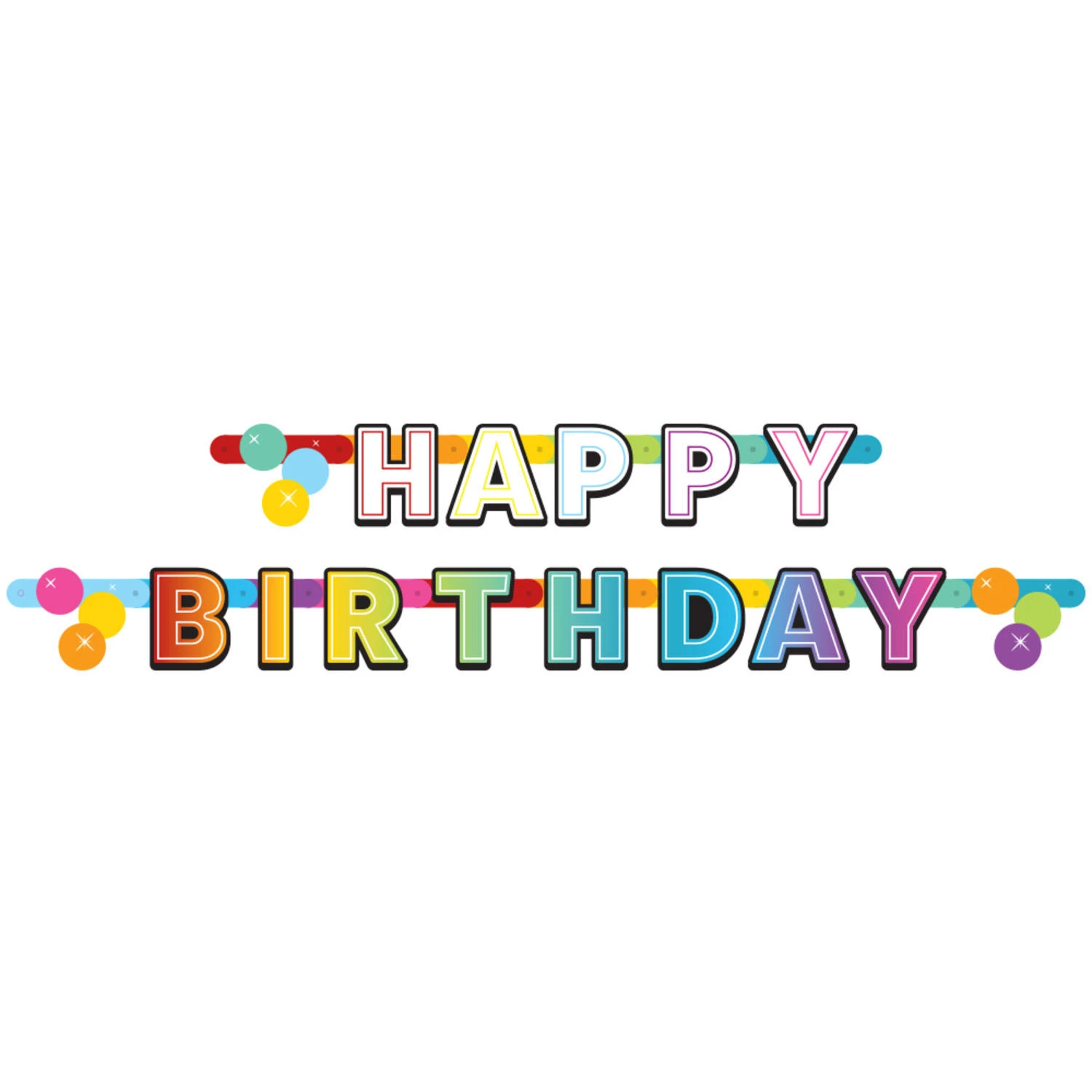Folat Letterslinger Rainbow Happy Birthday 1.6M 3 Folat Letterslinger Rainbow Happy Birthday 1.6M