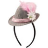 Folat Oktoberfest Tiara Mini Trilby Hoed Roze -Feestbenodigdheden folat oktoberfest tiara mini trilby hoed roze
