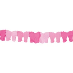 Folat Papieren Geboorte Slinger Baby Voetjes Roze 6M