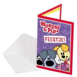 Folat Woezel & Pip Uitnodigingen 8ST