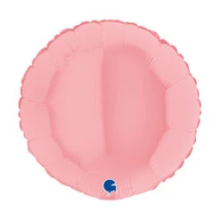 Grabo Balloons IT Folieballon Rond Mat Baby Roze ⌀46CM
