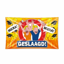 Paperdreams XXL Gevelvlag Geslaagd Hoera 150cm X 90cm