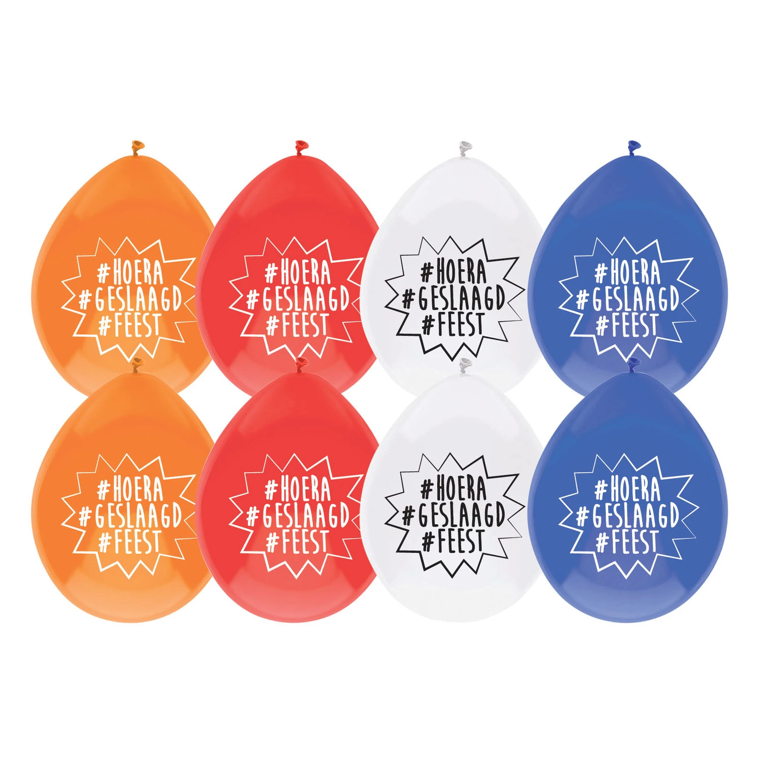 Party Factory NL Ballonnen #Hoera #Geslaagd #Feest 30CM (8ST) 3 Party Factory NL Ballonnen #Hoera #Geslaagd #Feest 30CM (8ST)