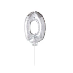 Party Factory NL Folie Ballon "0" Zilver (40CM)