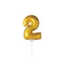 Party Factory NL Folie Ballon "2" Goud (40CM) -Feestbenodigdheden party factory nl folie ballon 2 goud 40cm