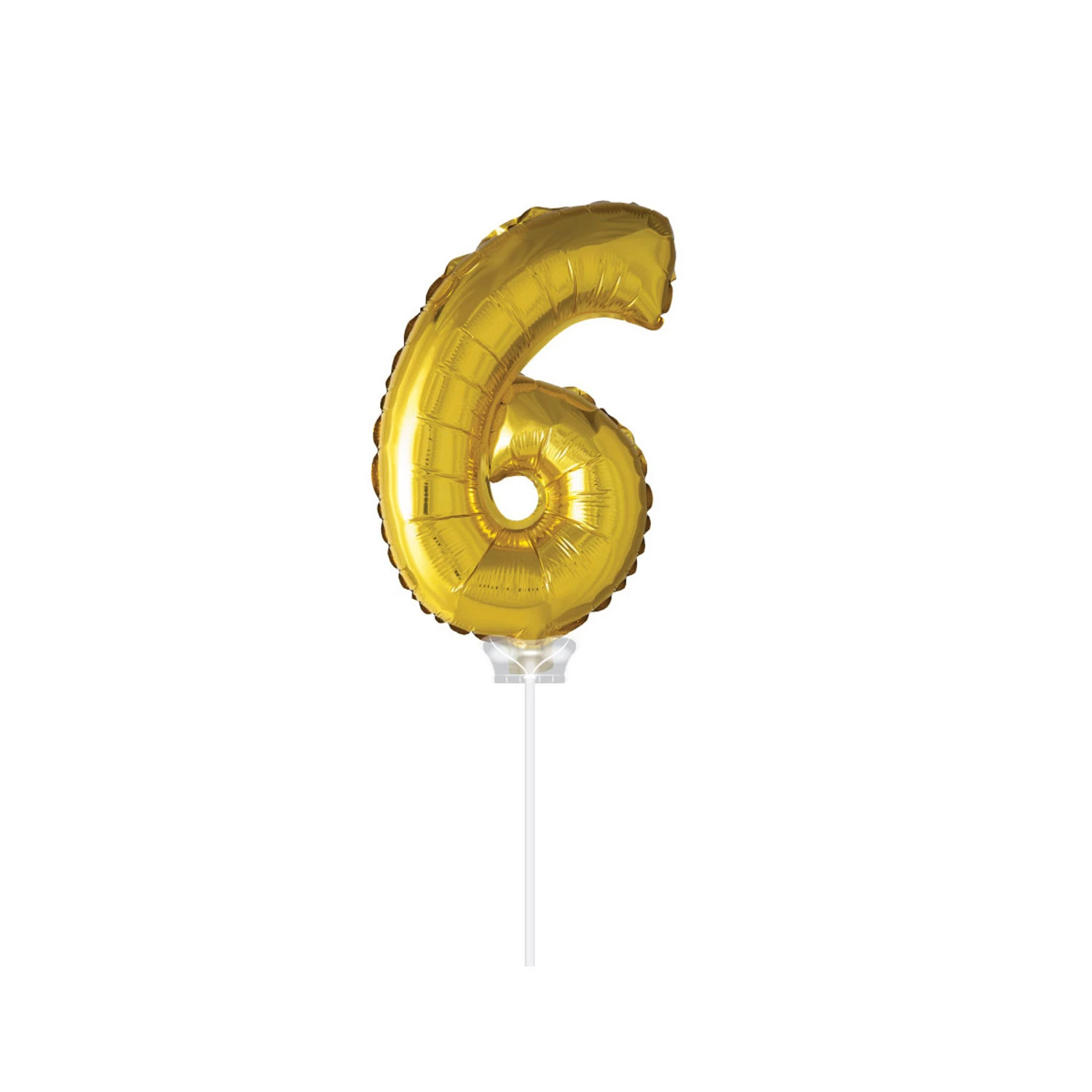 Party Factory NL Folie Ballon "6" Goud (40CM) 3 Party Factory NL Folie Ballon "6" Goud (40CM)