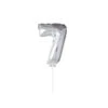 Party Factory NL Folie Ballon "7" Zilver (40CM) -Feestbenodigdheden party factory nl folie ballon 7 zilver 40cm