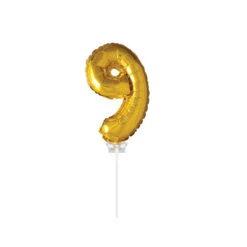 Party Factory NL Folie Ballon "9" Goud (40CM)