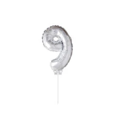 Party Factory NL Folie Ballon "9" Zilver (40CM)