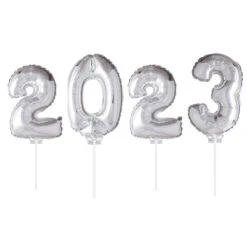 Party Factory NL Folie Ballon Happy New Year Zilver 2023 (40CM)