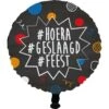 Party Factory NL Folieballon Rond #Hoera #Geslaagd #Feest ⌀45CM -Feestbenodigdheden party factory nl folieballon rond hoera geslaagd f