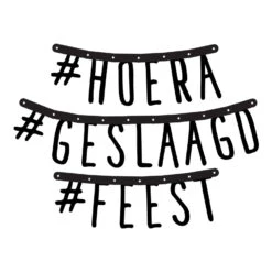 Party Factory NL Letterslinger #Hoera #Geslaagd #Feest 2.1M