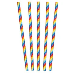 Party Factory NL Papieren Rietjes Rainbow 20ST