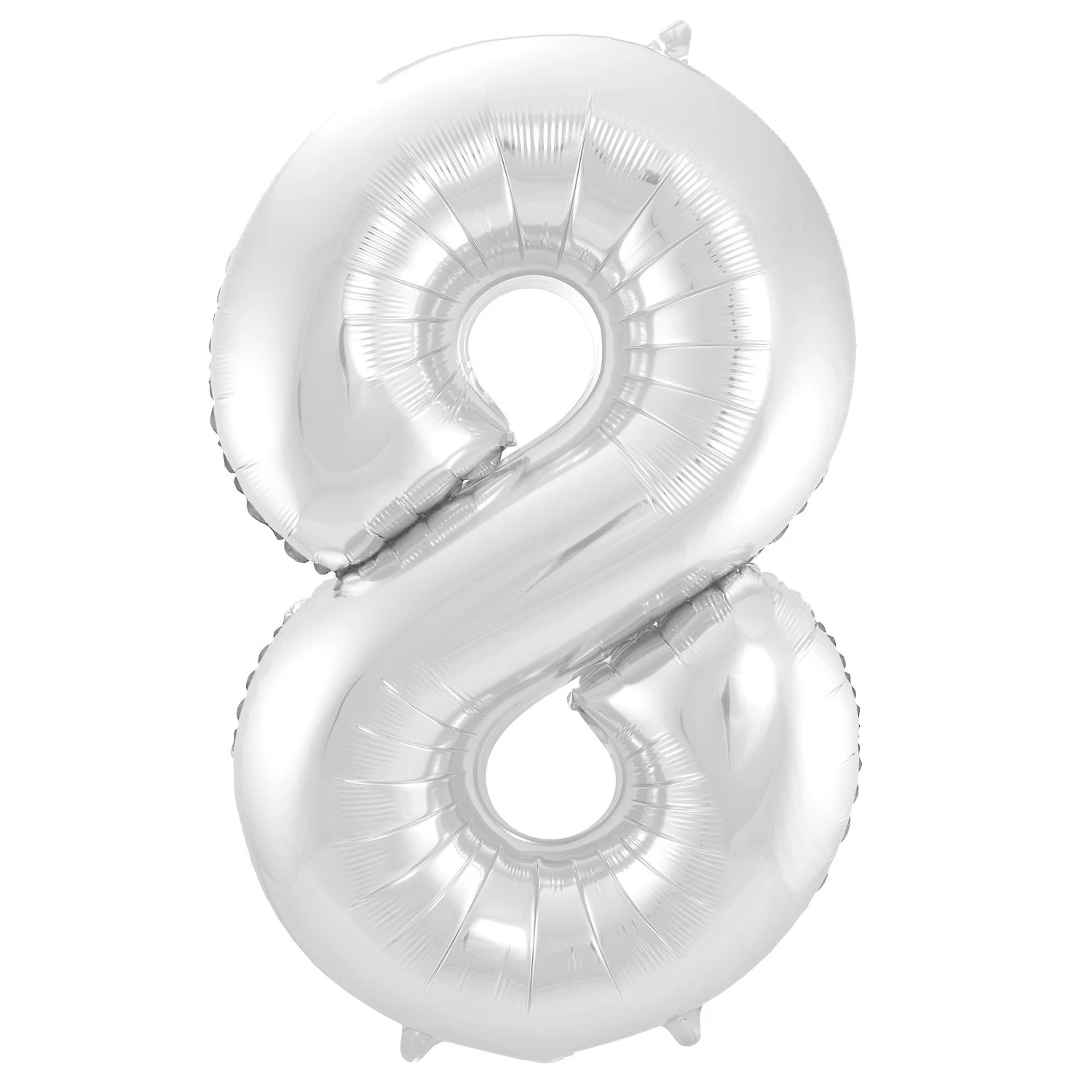 Party Factory NL XL Folieballon Cijfer 8 Zilver (92CM) 3 Party Factory NL XL Folieballon Cijfer 8 Zilver (92CM)
