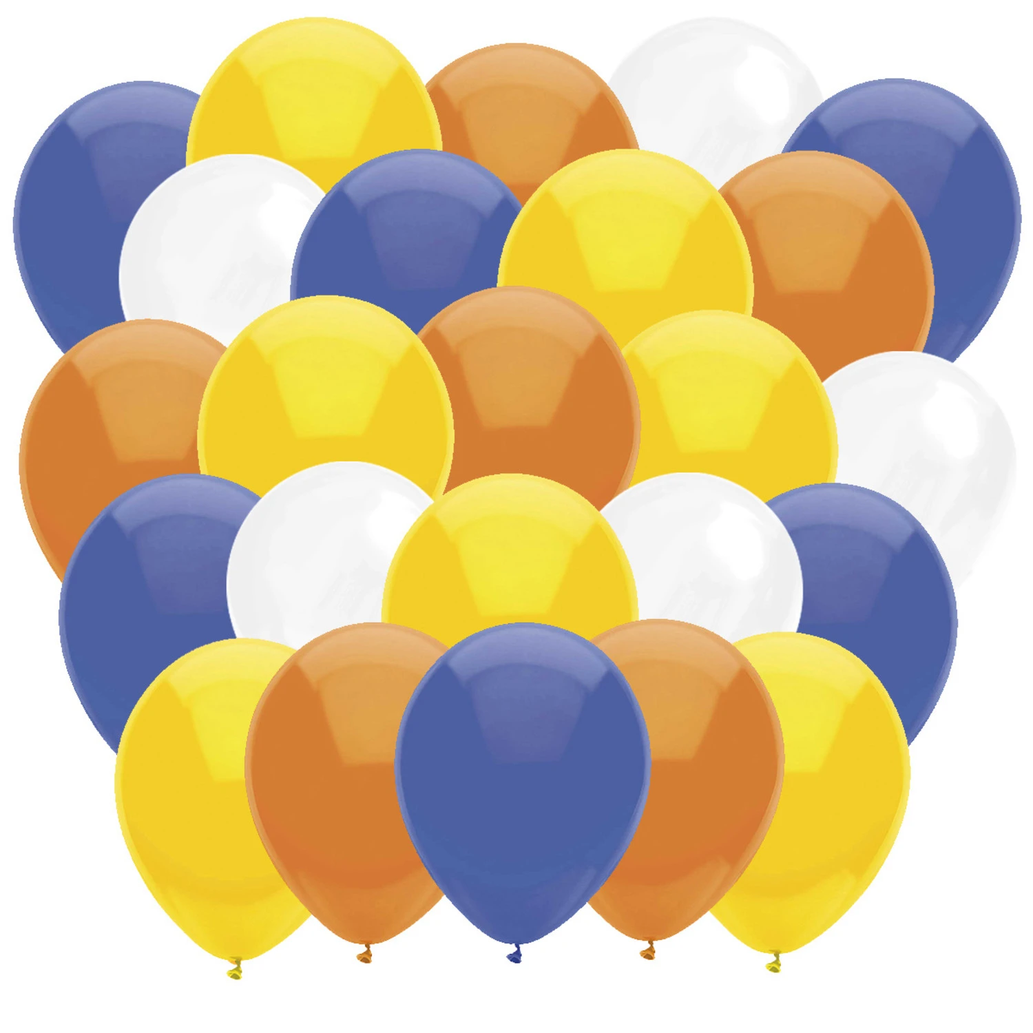 Party Love NL Ballonnen Geel / Wit / Oranje / Donkerblauw (40ST) 3 Party Love NL Ballonnen Geel / Wit / Oranje / Donkerblauw (40ST)