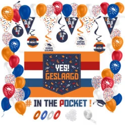 Party Love NL Partylove® Geslaagd Versiering Feestpakket In The Pocket! 52 Stuks