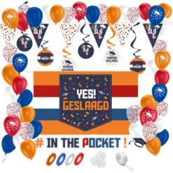 Party Love NL Partylove® Geslaagd Versiering Feestpakket In The Pocket! 52 Stuks -Feestbenodigdheden party love nl partylove geslaagd versiering feestp 21