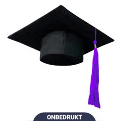 Party Love NL Premium Afstudeerhoedje U.S.A. Original 29cm X 29cm Paarse Tassel