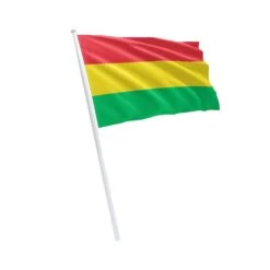 Partyxplosion Polyester Vlag Rood | Geel | Groen 90cm X 150cm