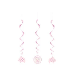 Unique BabyShower Rotorspiralen Elephant Pink 66CM (3ST)