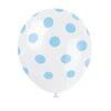 Unique Ballonnen Stippen Baby Blauw 30CM (6ST) -Feestbenodigdheden unique ballonnen stippen baby blauw 30cm 6st